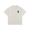 Black Logo Vintage Washed Oversized Cotton T-Shirt